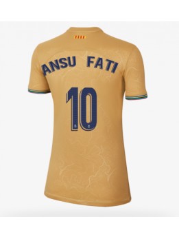 Barcelona Ansu Fati #10 Auswärtstrikot für Frauen 2022-23 Kurzarm